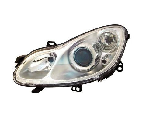 Headlight left H7+H7 including actuator 2911961 Van Wezel