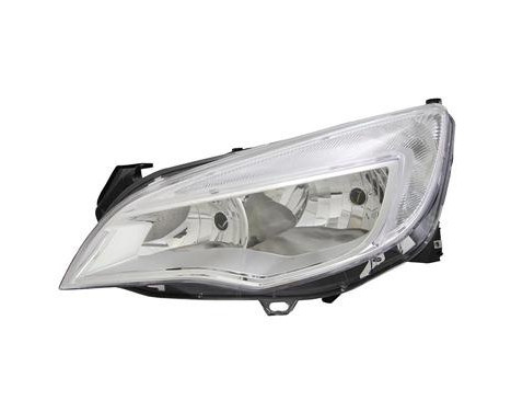 Headlight left H7+H7 including actuator 3749961 Van Wezel