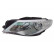 Headlight left H7+H7 including actuator 5841961 Van Wezel, Thumbnail 2