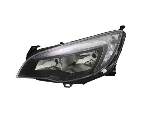 Headlight left H7+H7 including actuator motor smoked 3749963 Van Wezel