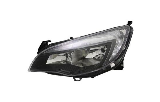 Headlight left H7+H7 including actuator motor smoked 3749963 Van Wezel