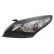 Headlight left H7+H7 including adjusting motor black 4377963 Van Wezel