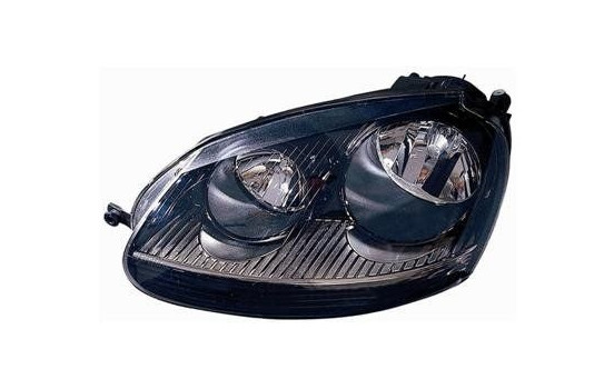 Headlight left H7+H7 including Motor GTi 5893961 Van Wezel