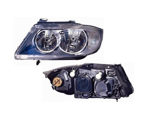 Headlight left H7+H7 type Valeo 0657961 Van Wezel