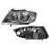 Headlight left H7+H7 type Valeo 0657961 Van Wezel, Thumbnail 2
