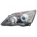 Headlight left HB3+H1 including actuator 2568961 Van Wezel