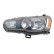 Headlight left HB3+HB4 3232961 Van Wezel