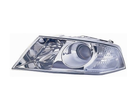 Headlight left LOOK'Xenon' H7+H1 7622963 Van Wezel