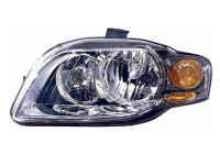 Headlight left to '07 H7+H7 0326961 Van Wezel