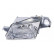 Headlight left until '01 including ENGINE 2732961 Van Wezel, Thumbnail 4