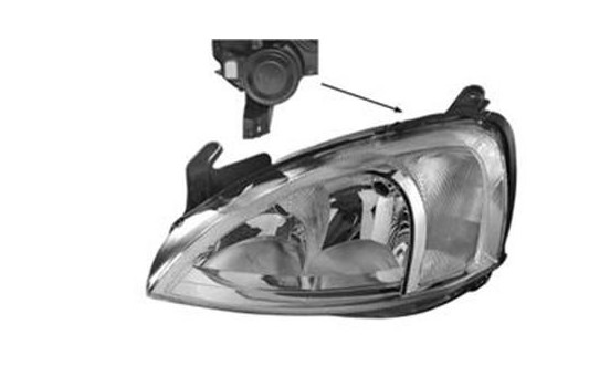 Headlight left until '03 3777961 Van Wezel