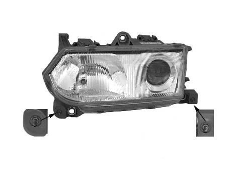 Headlight left until '99 +/- ELECTRICAL CONTROL 0145961 Van Wezel