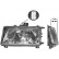 Headlight left until 7/'96 +Elinks REG. Type VALEO 4912943 Van Wezel