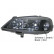 Headlight left with flashing light BLACK Rim 3742967 Van Wezel, Thumbnail 2