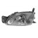 Headlight left with flashing light from '00 including actuator 1831961 Van Wezel