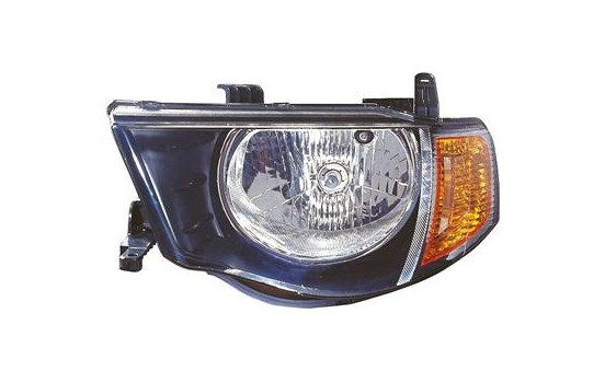 Headlight left with flashing light H4 + electric 3295961 Van Wezel