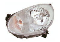 Headlight left with flashing light H4 + electric 3334961 Van Wezel