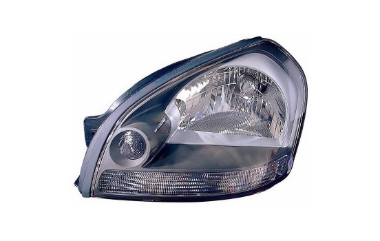 Headlight left with flashing light H4 + electric 8267961 Van Wezel