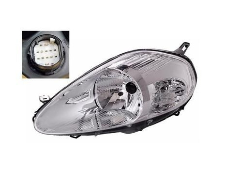 Headlight left with flashing light H4 + Electric Motor 1624961 Van Wezel, Image 2
