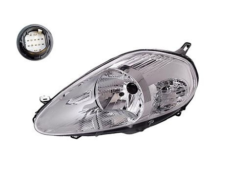 Headlight left with flashing light H4 + Electric Motor 1624961 Van Wezel, Image 2