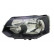 Headlight left with flashing light H4 including MOTOR 5790961 Van Wezel