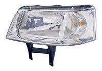 Headlight left with flashing light H4 including MOTOR 5896961 Van Wezel