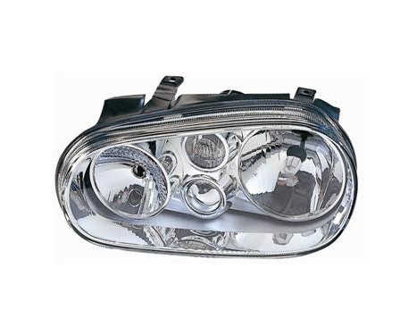 Headlight left with flashing light with FOG LIGHT HOLE (H1+H7+H3) including actuator motor 5888967 Van Wezel