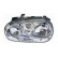Headlight left with flashing light with FOG LIGHT HOLE (H1+H7+H3) including actuator motor 5888967 Van Wezel
