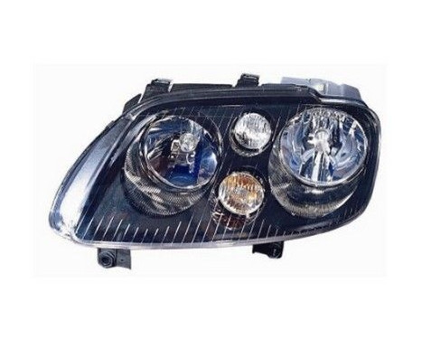 Headlight left with indicator 2 X H7 Chrome/BLACK 5856963 Van Wezel, Image 2