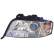 Headlight left with indicator from 08/01+ 2 X H7 0317961 Van Wezel, Thumbnail 2