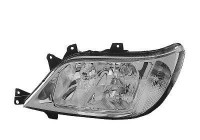 Headlight left with indicator from 09/'02+ H7+H3 with FOG LIGHT HOLE 3076967 Van Wezel