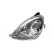 Headlight left with indicator from '01 H4 + H7 3015951 Van Wezel