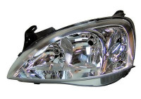 Headlight left with indicator from '05 H7+H1 3779965 Van Wezel