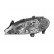 Headlight left with indicator from 5/'99 H7 + H1 4325963 Van Wezel