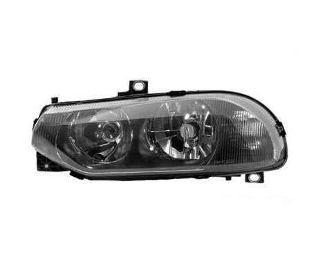 Headlight left with indicator H1+H7 Smoked 0156963 Van Wezel