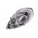 Headlight left with indicator H4 White Winker 4395963 Van Wezel
