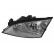 Headlight left with indicator H7+H1 1828961 Van Wezel