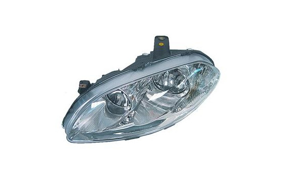 Headlight left with indicator H7+H1 including actuator 1743961 Van Wezel