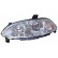 Headlight left with indicator H7+H1 including actuator 1743961 Van Wezel, Thumbnail 2