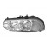 Headlight left with indicator H7+H1 not for GTA 0156961 Van Wezel