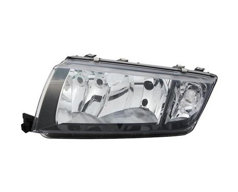 Headlight left with indicator H7 + H3 BLACK 7625963 Van Wezel