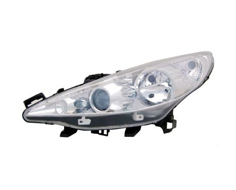 Headlight left with indicator H7+H7+H1 4029963 Van Wezel