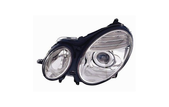 Headlight left with indicator H7+H7 including actuator 3043961 Van Wezel