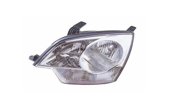 Headlight left with indicator H7+H7 including actuator 3762961 Van Wezel