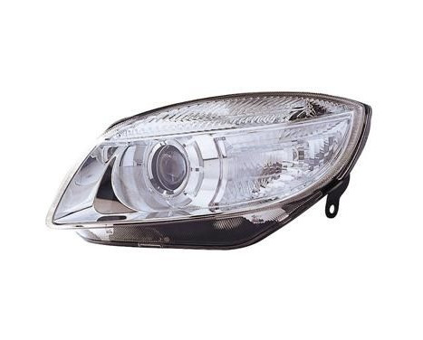 Headlight left with indicator H7 including ADJUSTING MOTOR Ellipt. 7641963 Van Wezel, Image 2