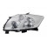 Headlight left with indicator until 12/'09 H11+HB3 5405961 Van Wezel