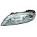 Headlight left with indicator with FOG LIGHT HOLE Chrome 2754963 Van Wezel