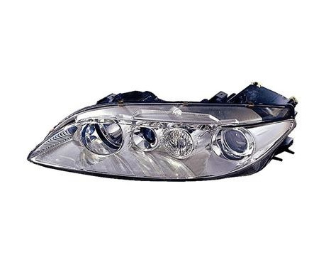 Headlight left with indicator without FOG LIGHT HOLE Chrome 2754961 Van Wezel