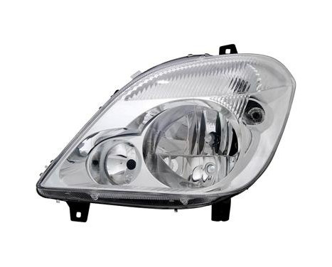 Headlight left without FOG LIGHT HOLE 2xH7 including MOTOR 3077961 Van Wezel
