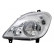 Headlight left without FOG LIGHT HOLE 2xH7 including MOTOR 3077961 Van Wezel